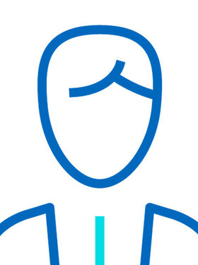 Grafische Darstellung eines männlichen Oberkörpers in Anzug