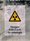Warnung vor Röntgenstrahlung