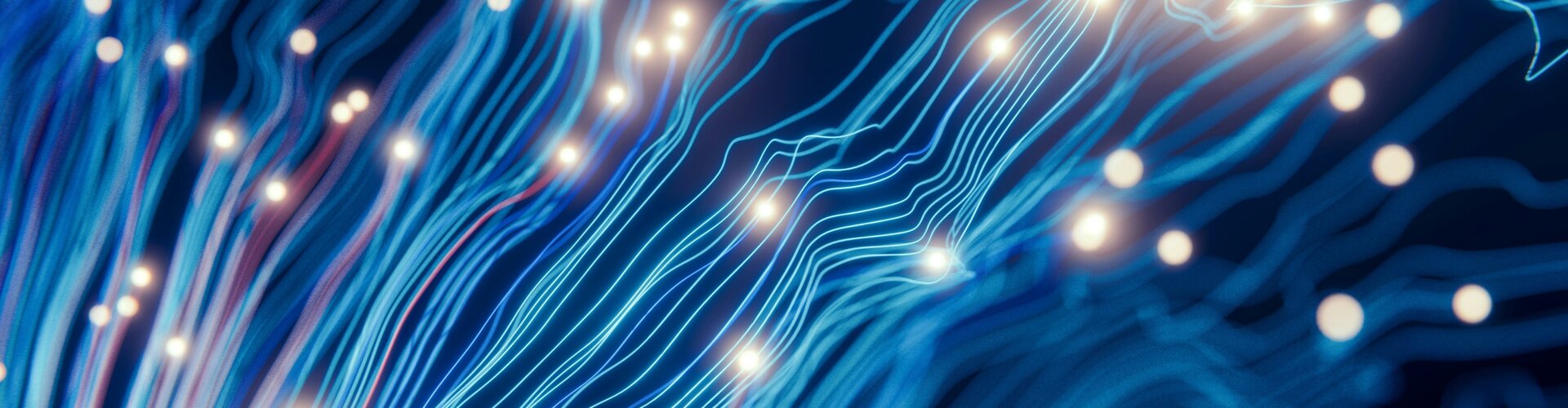 TÜV-Verband fordert unabhängige Prüfung neuer KI-Modelle Blaue, leuchtende Netze.