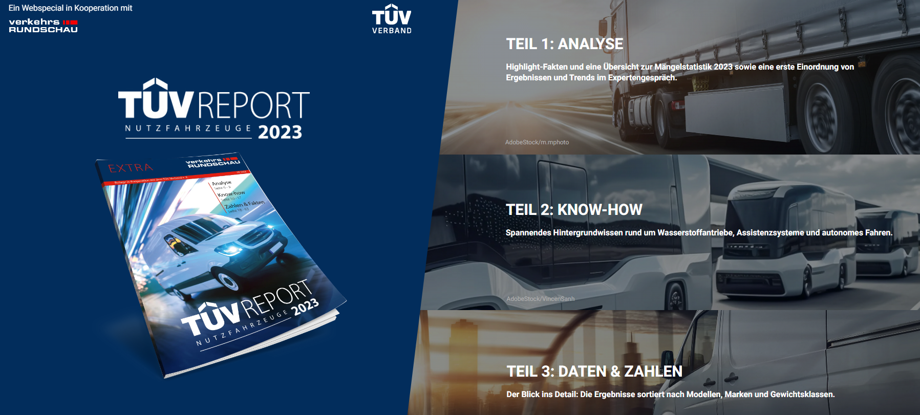 TÜV-Report Nutzfahrzeuge: Das exklusive Webspecial